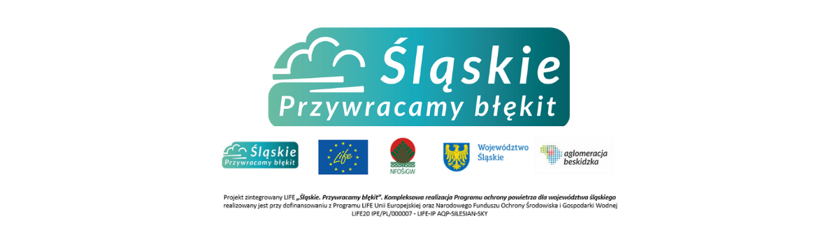 logo Śląskie. Przywracamy Błękit