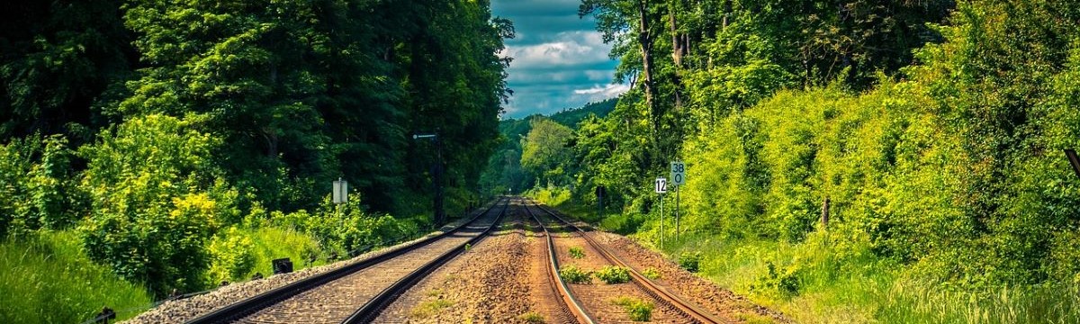 Zdjęcie fragmentu linii kolejowej nr 190