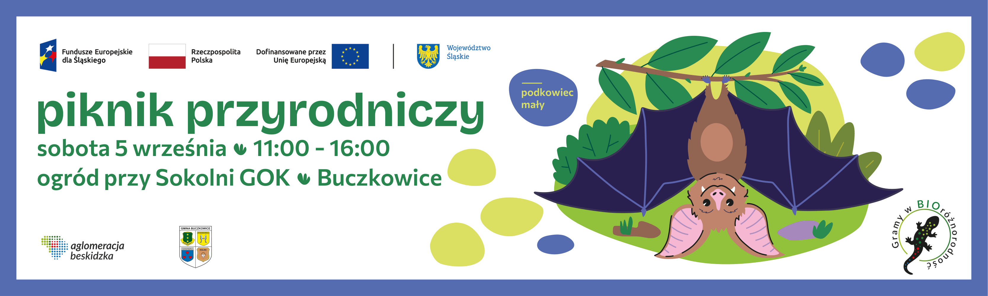 Baner Przyrodniczy piknik w Buczkowicach 
